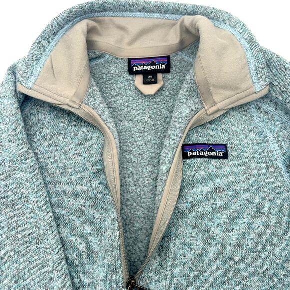 Patagonia Women's “Better Sweater” 1/4 Zip Fleece Size X-Small in Steam Blue-EUC - Picture 5 of 9